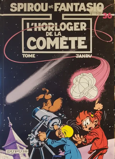 Couverture de l'album Spirou et Fantasio Tome 36 L'horloger de la comete