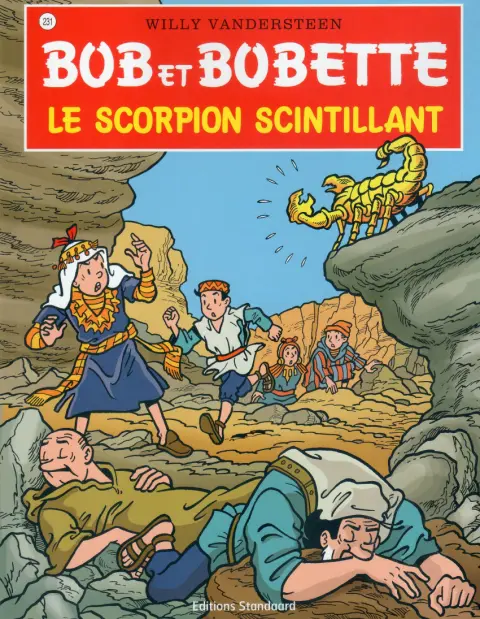 Couverture de l'album Bob et Bobette Tome 231 Le scorpion scintillant
