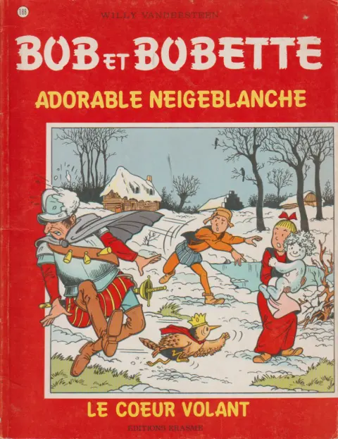Couverture de l'album Bob et Bobette Tome 188 Adorable Neigeblanche / Le coeur volant
