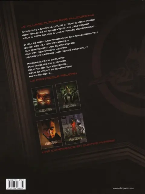 Verso de l'album Le Protocole Pélican Tome 1
