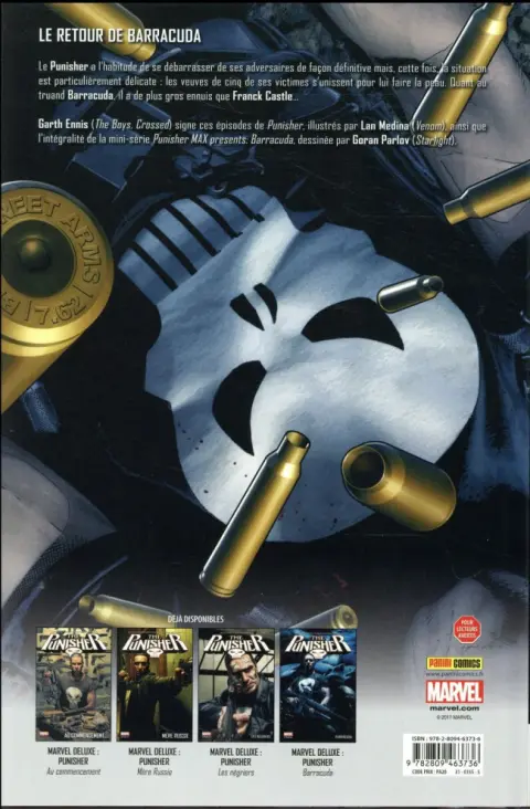 Verso de l'album Punisher Max Tome 5 Le faiseur de veuves