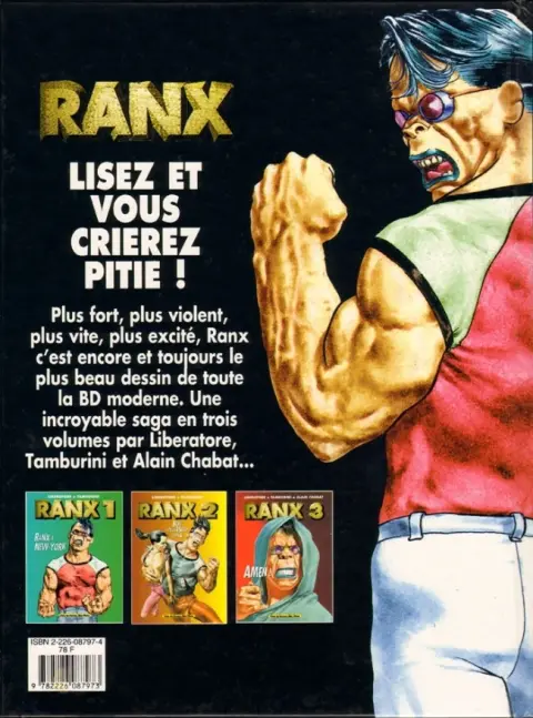 Verso de l'album RanXerox Tome 3 Amen !