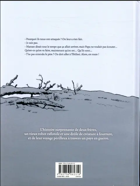 Verso de l'album La Route de Tibilissi
