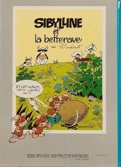 Verso de l'album Sibylline - Dupuis Tome 2 Sibylline en danger