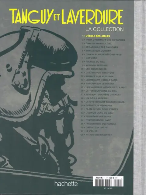 Verso de l'album Tanguy et Laverdure - La Collection Tome 1 L'École des Aigles