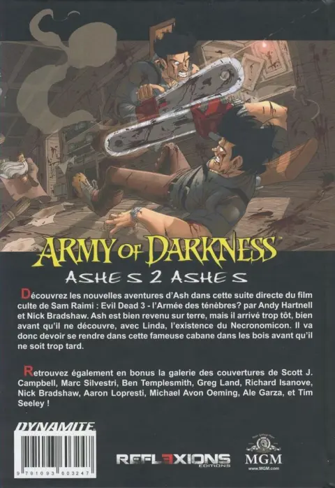 Verso de l'album Army of Darkness 1 Ashes 2 Ashes