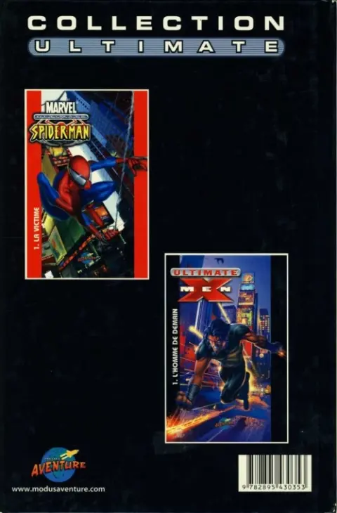 Verso de l'album Ultimate X-Men Tome 1 L'homme de demain
