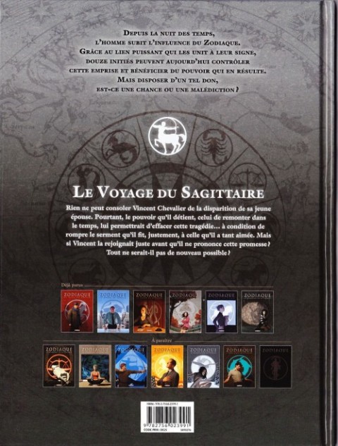 Verso de l'album Zodiaque Tome 9 Le Voyage du Sagittaire