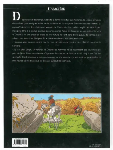 Verso de l'album Les 7 Vies de l'Épervier Tome 1 La blanche morte