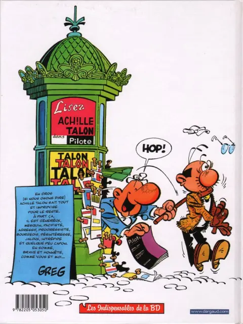 Verso de l'album Achille Talon Tome 6 Achille Talon au pouvoir