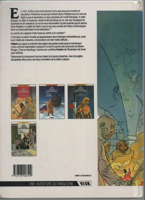 Verso de l'album Les Aigles décapitées Tome 1 La nuit des jongleurs