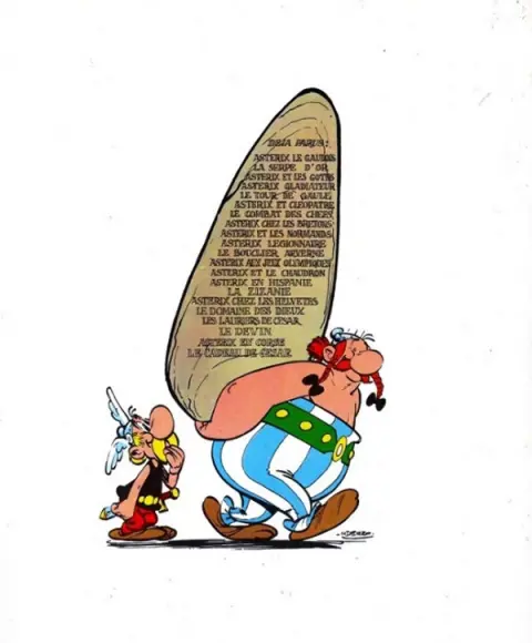 Verso de l'album Astérix Tome 9 Astérix et les Normands