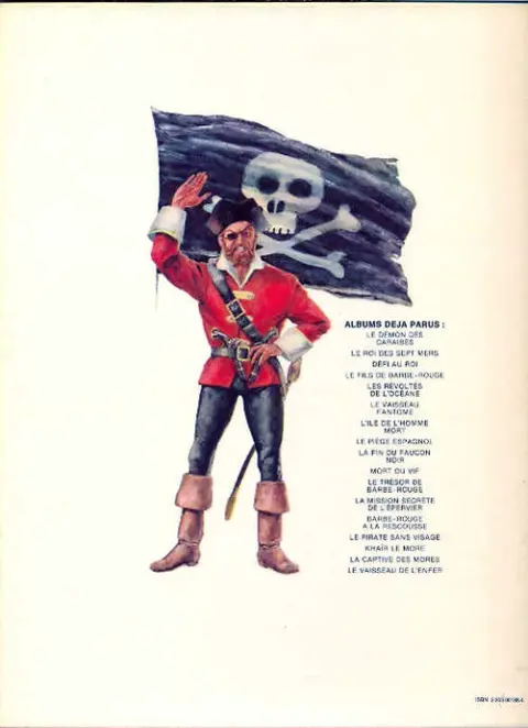 Verso de l'album Barbe-Rouge Tome 6 Le vaisseau fantôme