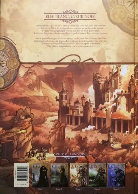 Verso de l'album Elfes Tome 3 Elfe blanc, cœur noir