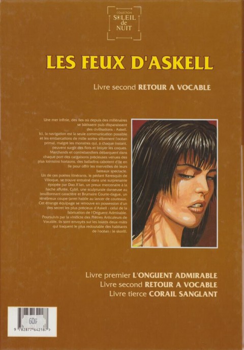 Verso de l'album Les Feux d'Askell Tome 2 Retour à Vocable