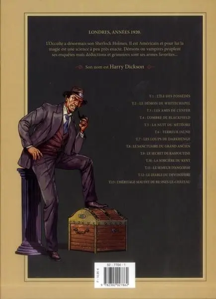 Verso de l'album Harry Dickson Tome 3 Les amis de l'enfer