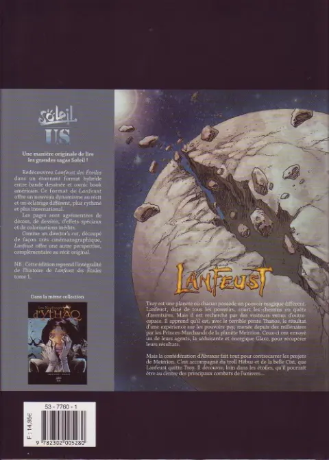 Verso de l'album Lanfeust des Étoiles Tome 1 Un, deux... Troy