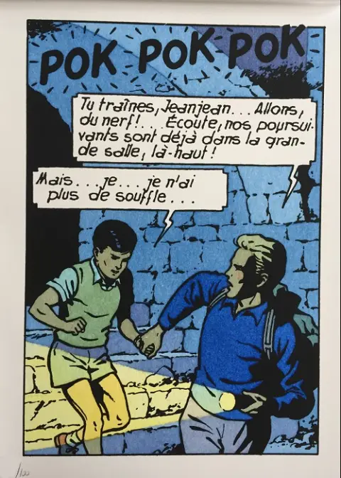 Verso de l'album Lefranc Tome 2 L'ouragan de feu
