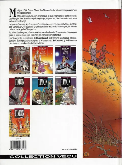 Verso de l'album Timon des blés Tome 2 Les insurgents