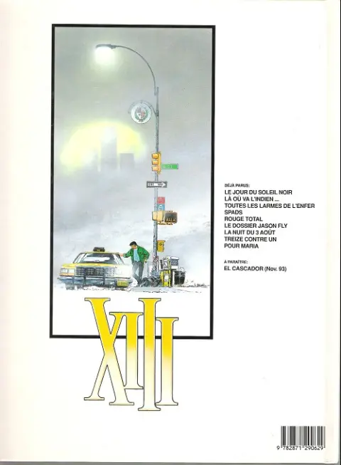 Verso de l'album XIII Tome 7 La nuit du 3 août