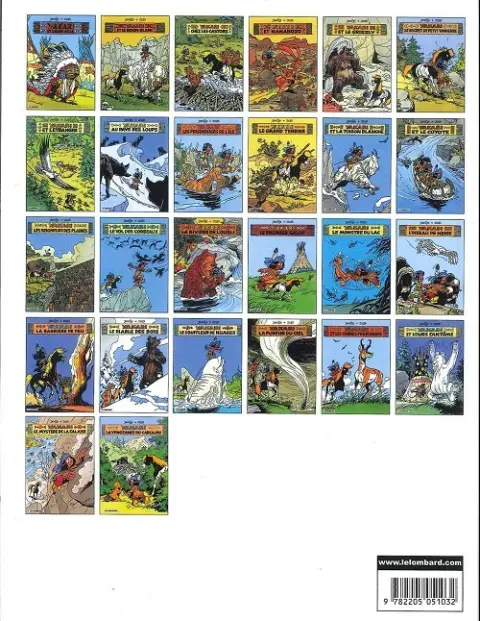 Verso de l'album Yakari Tome 7 Yakari et l'étranger