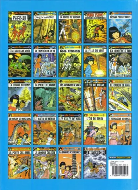 Verso de l'album Yoko Tsuno Tome 8 Les titans