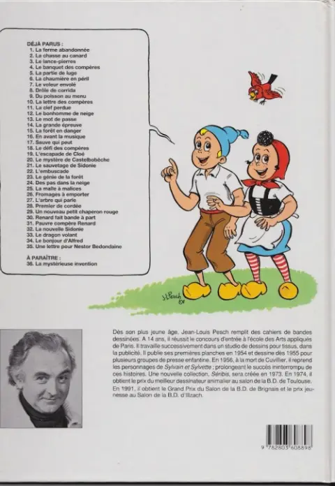 Verso de l'album Sylvain et Sylvette Tome 17 Sauve qui peut