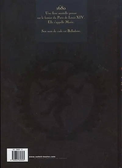 Verso de l'album Belladone Tome 1 Marie