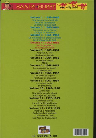 Verso de l'album Sandy & Hoppy Intégrale volume 4: 1962-1963