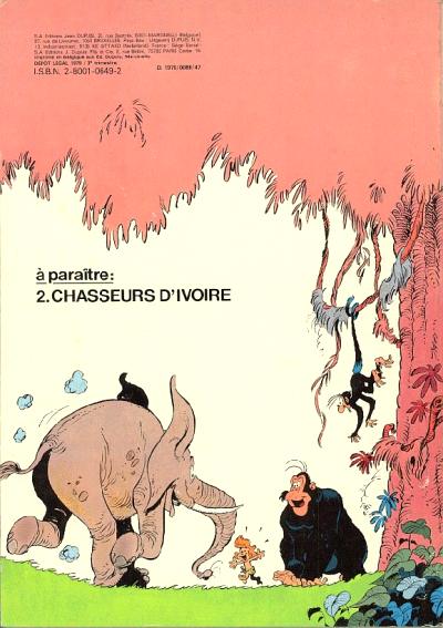 Verso de l'album Boulouloum et Guiliguili (Les jungles perdues) Tome 1 Le grand Safari
