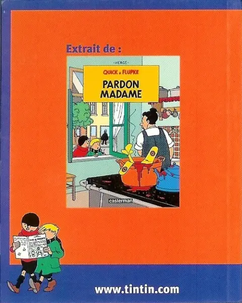 Verso de l'album Quick et Flupke - Gamins de Bruxelles Tout va bien