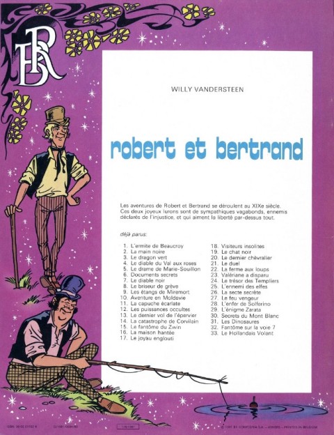 Verso de l'album Robert et Bertrand Tome 33 Le hollandais volant