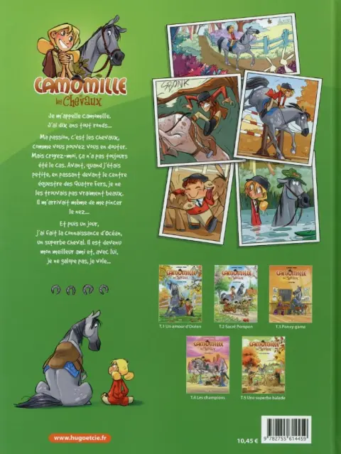 Verso de l'album Camomille et les chevaux Tome 5 Une superbe balade
