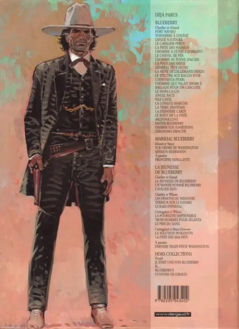 Verso de l'album Blueberry Tome 12 Le spectre aux balles d'or