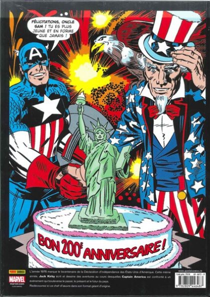 Verso de l'album Captain America Bicentenaire