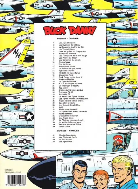 Verso de l'album Buck Danny Tome 37 Le pilote au masque de cuir
