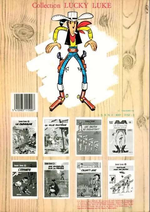 Verso de l'album Lucky Luke Tome 13 Le juge