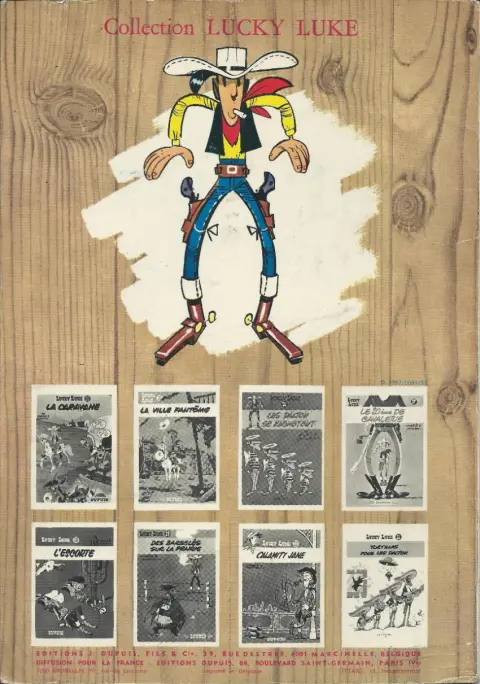 Verso de l'album Lucky Luke Tome 30 Calamity Jane