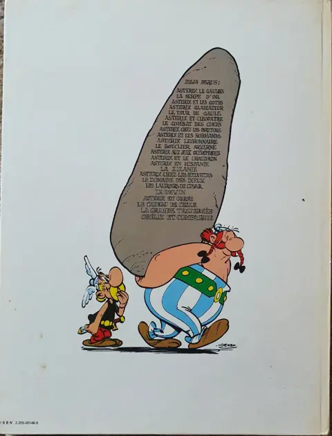Verso de l'album Astérix Tome 5 Le tour de Gaule d'Astérix
