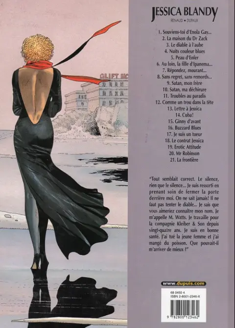 Verso de l'album Jessica Blandy Tome 12 Comme un trou dans la tête