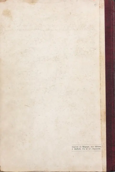 Verso de l'album Caramel et Romulus