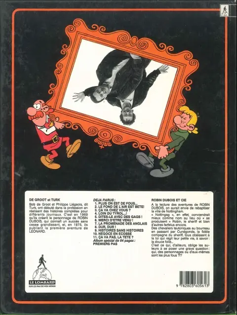 Verso de l'album Robin Dubois Tome 11 Ca va pas, la tête ?