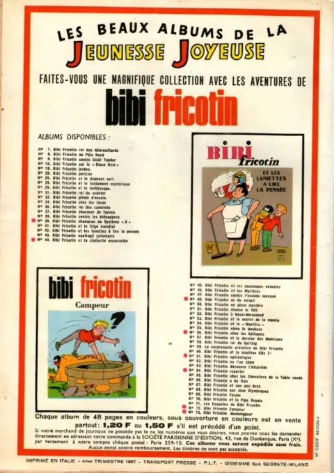 Verso de l'album Les Pieds Nickelés Tome 18 Les Pieds Nickelés au lycée