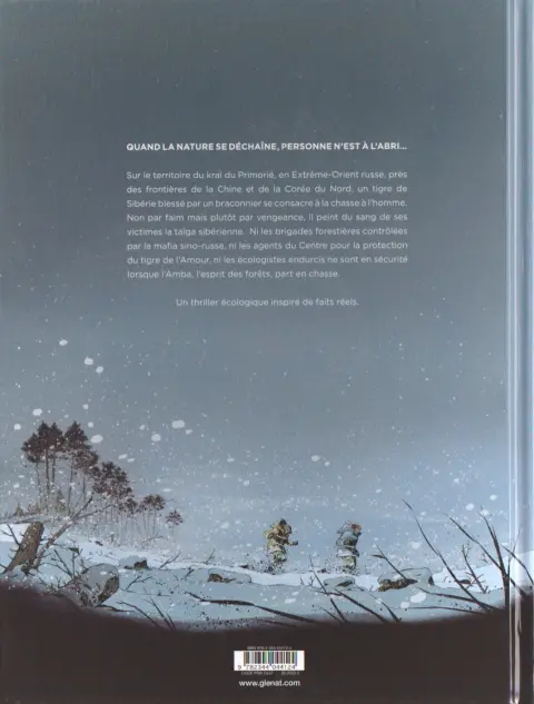Verso de l'album Féroce Tome 1 Taïga de sang