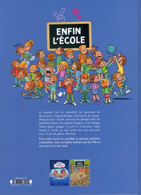 Verso de l'album Enfin l'école 1