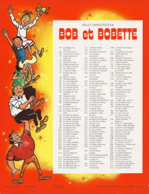 Verso de l'album Bob et Bobette Tome 184 Les dames de l'arc-en-ciel