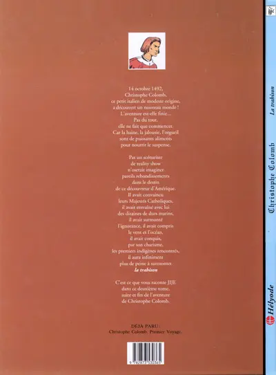 Verso de l'album Christophe Colomb Tome 2 La trahison