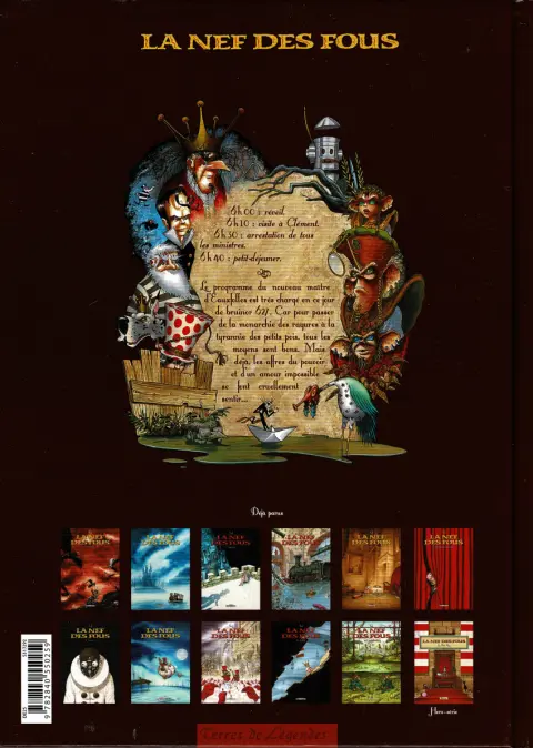 Verso de l'album La Nef des fous Tome 2 Pluvior 627
