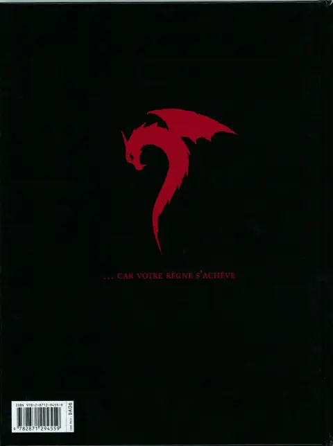 Verso de l'album Rapaces 4