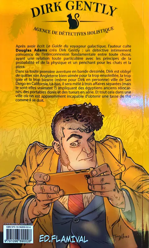 Verso de l'album Dirk Gently - Agence de détectives holistique L'interconnexion entre toute chose